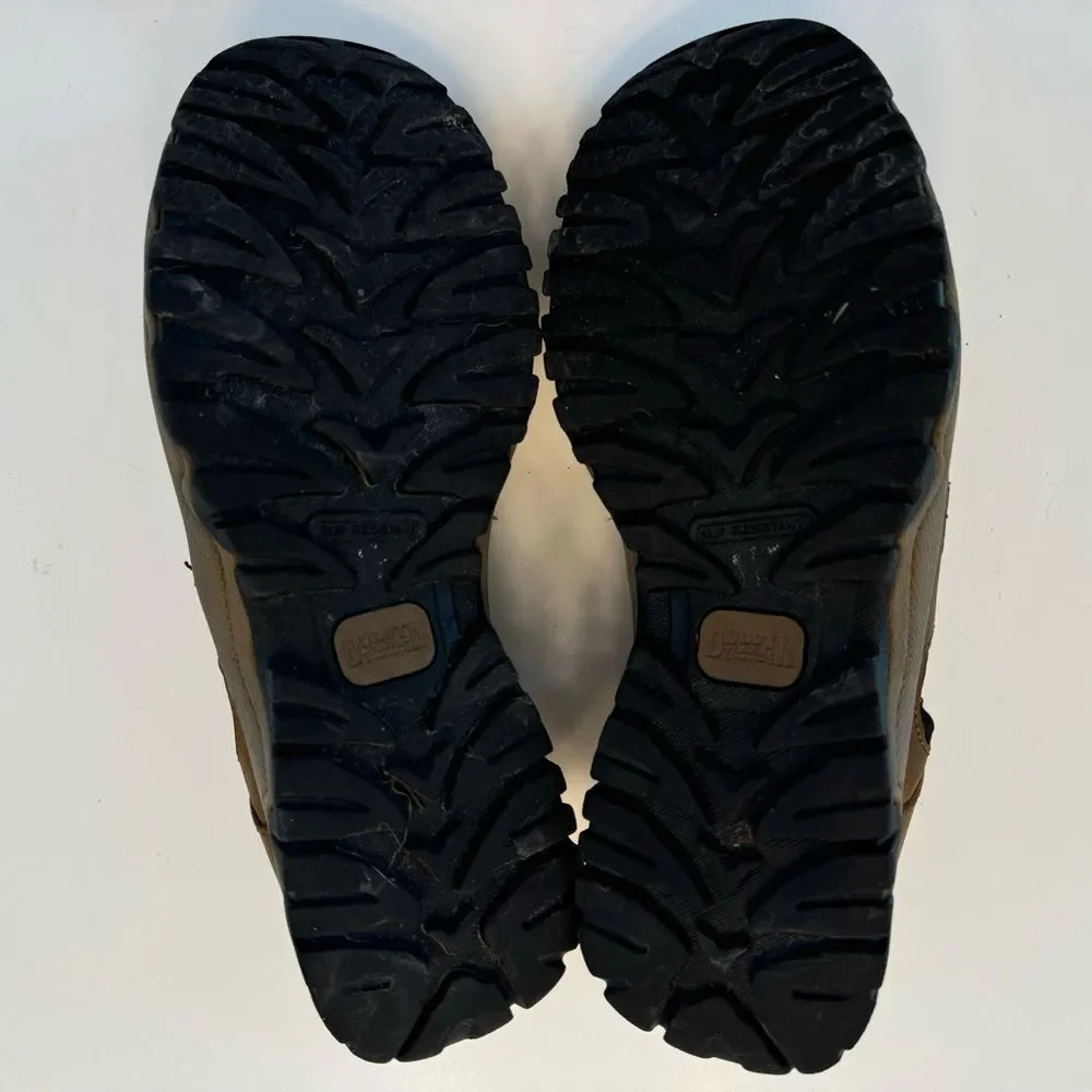 Duluth Trading Co Wild Boar Oiled Leather Sandals Brown 10 Wide 10W Adjustable